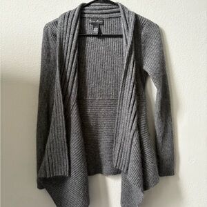 Mercer & Madison Angora‎ Rabbit Hair Knit Cardigan Preppy Minimal Career Office